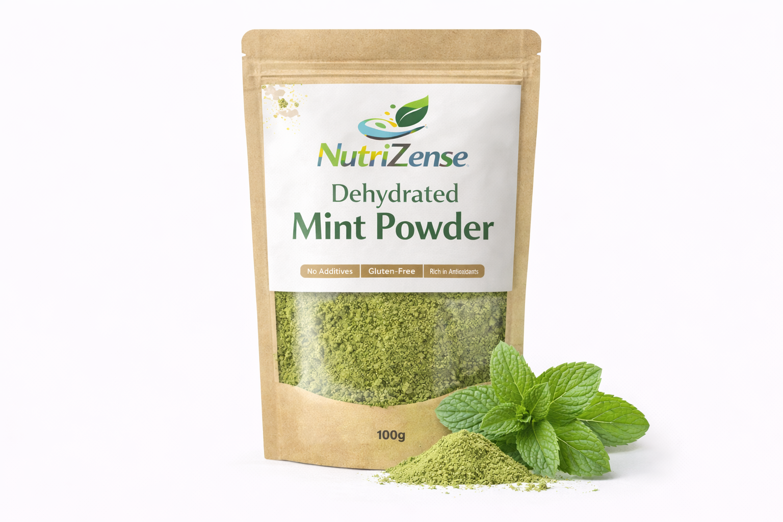 Dehydrated Mint Powder - NutriZense dehydrated vegetable powder - Buy online India